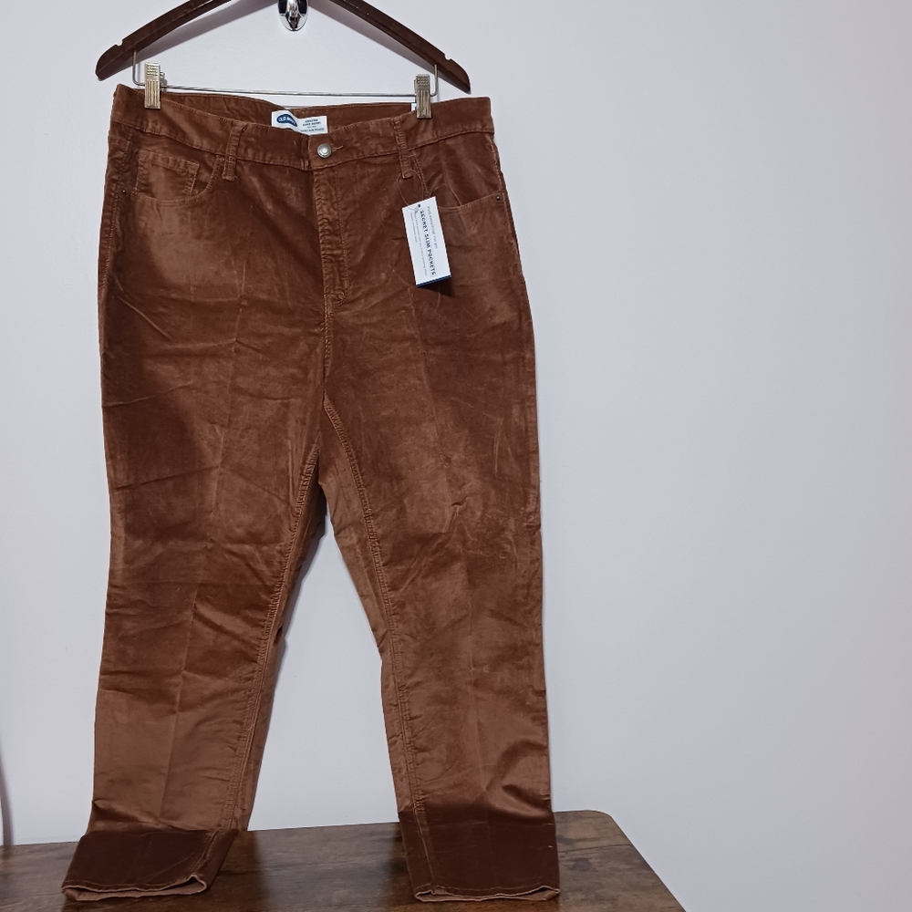 Rockstar, super skinny, high Rise pants size 16 slimming pockets Brown soft